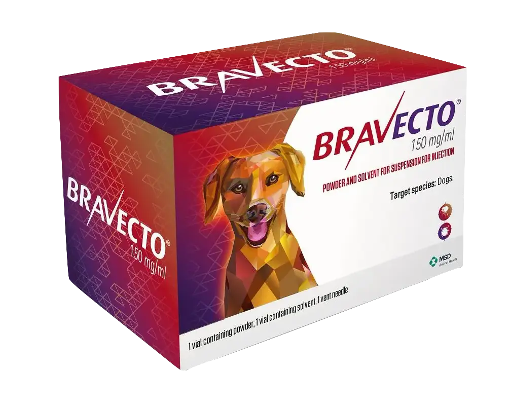 Balenie injekčného prípravku Bravecto pre psy